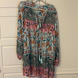 Multicolored, boho dress